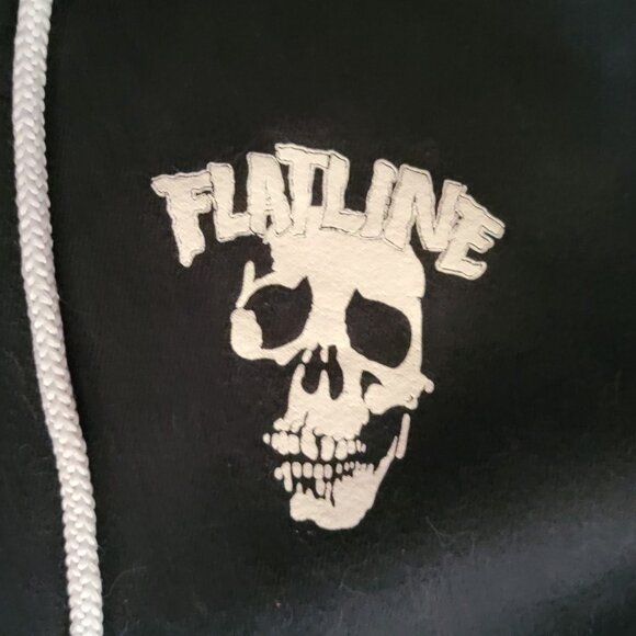 Flatline Hoodie w Skull womens sz large - Picture 3 of 3